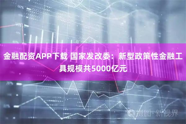 金融配资APP下载 国家发改委：新型政策性金融工具规模共5000亿元
