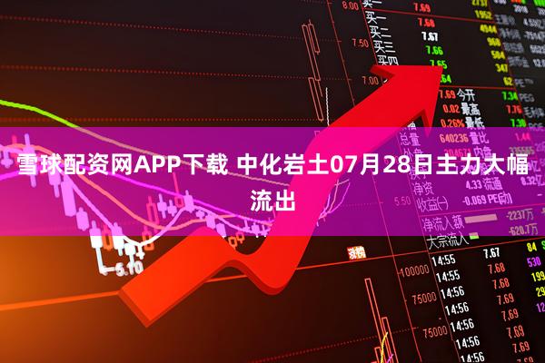 雪球配资网APP下载 中化岩土07月28日主力大幅流出